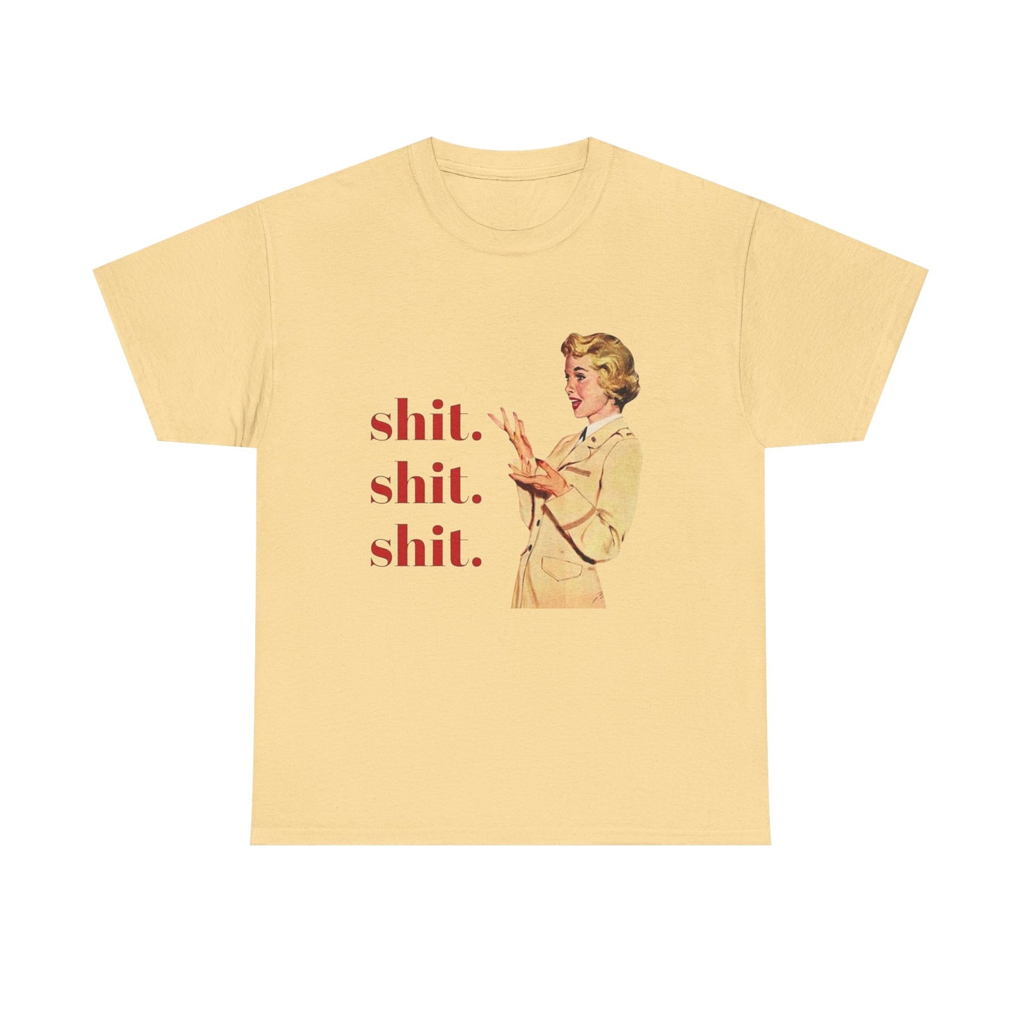 Funny Pinup Model Graphic T Shirt Unisex Heavy Cotton Tee