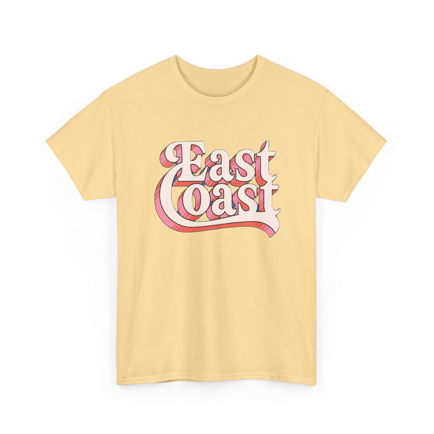 East Coast Graphic T-Shirt Unisex Heavy Cotton Tee Gift NEW