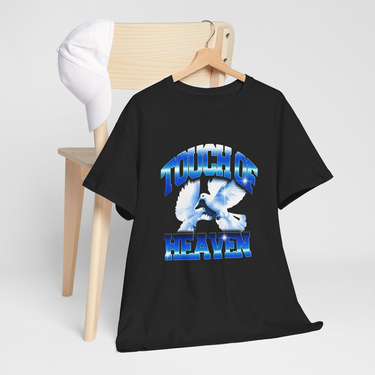 A Touch Of Heaven Retro 90's Graphic T Shirt Unisex Heavy Cotton Tee