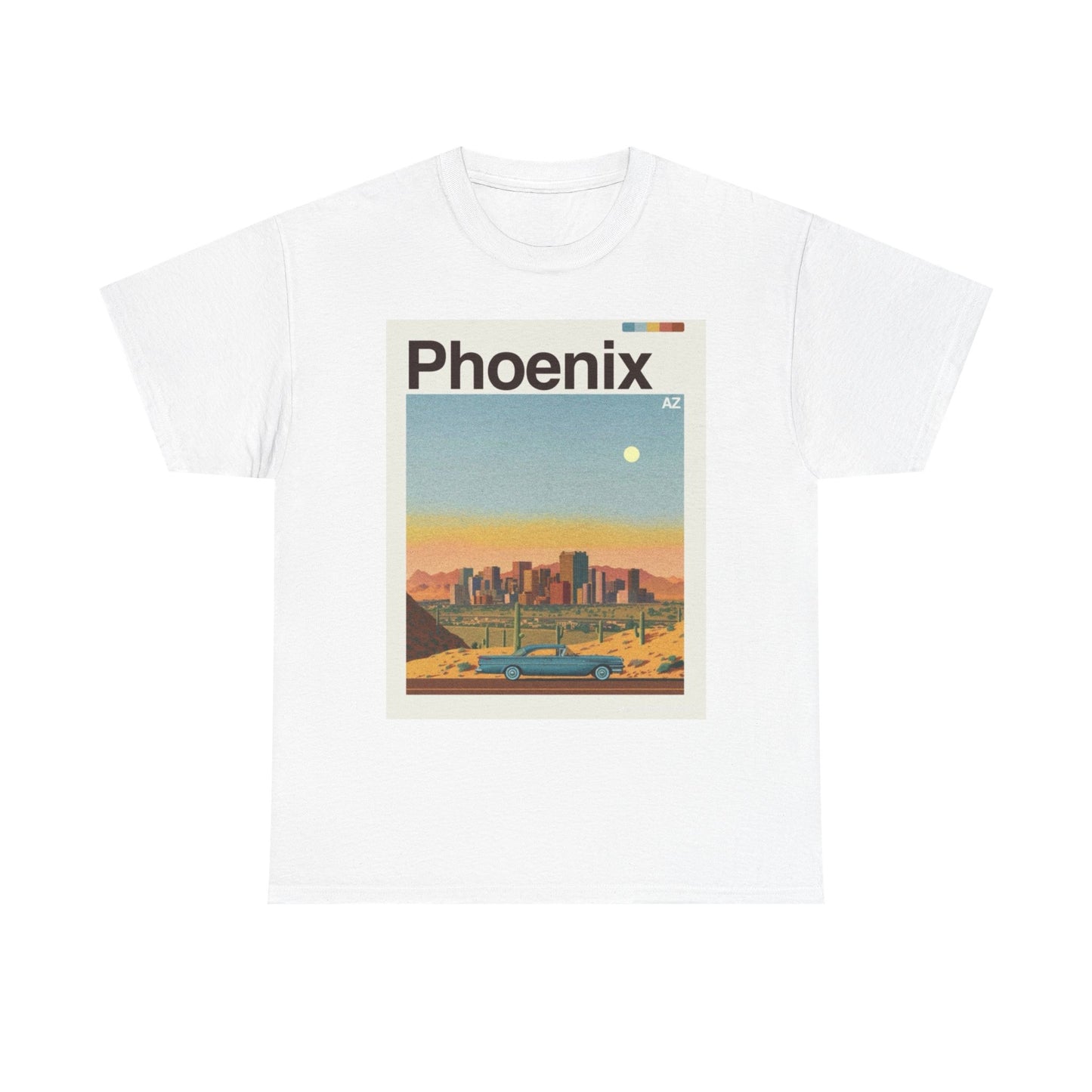 Phoenix Skyline Graphic T Shirt Cotton Tee Apparel New