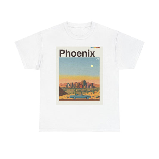 Phoenix Skyline Graphic T Shirt Cotton Tee Apparel New