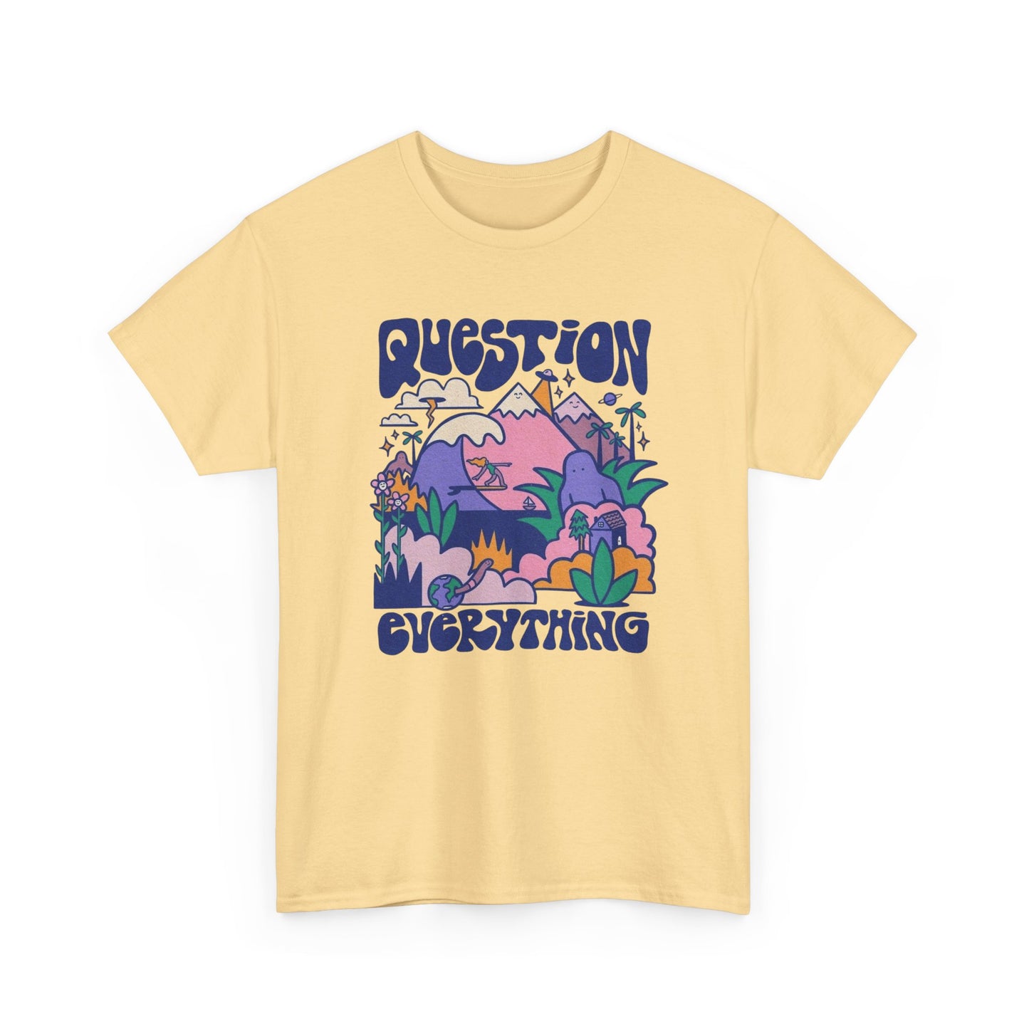 Question Everything Graphic T Shirt NEW ADULT Tee