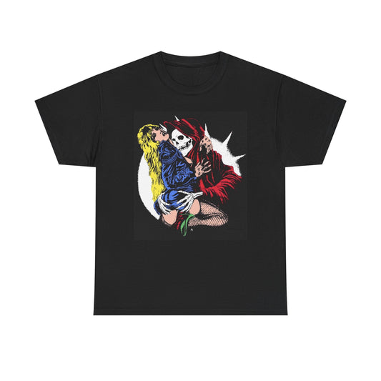 Sexy Grim Reaper Graphic T Shirt Art Unisex Heavy Cotton Tee