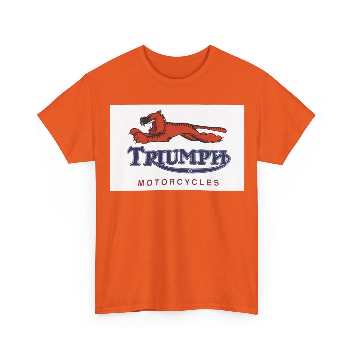 Triumph T-shirt vintage motorcycles nostalgia Tiger Unisex Heavy Cotton Tee