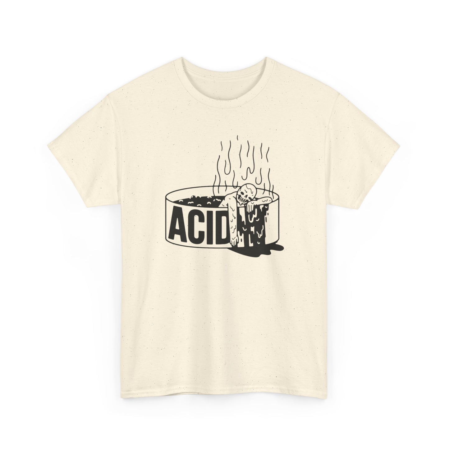 Acid Bath Funny Trippy Vibes Graphic T-Shirt Unisex Heavy Cotton Tee