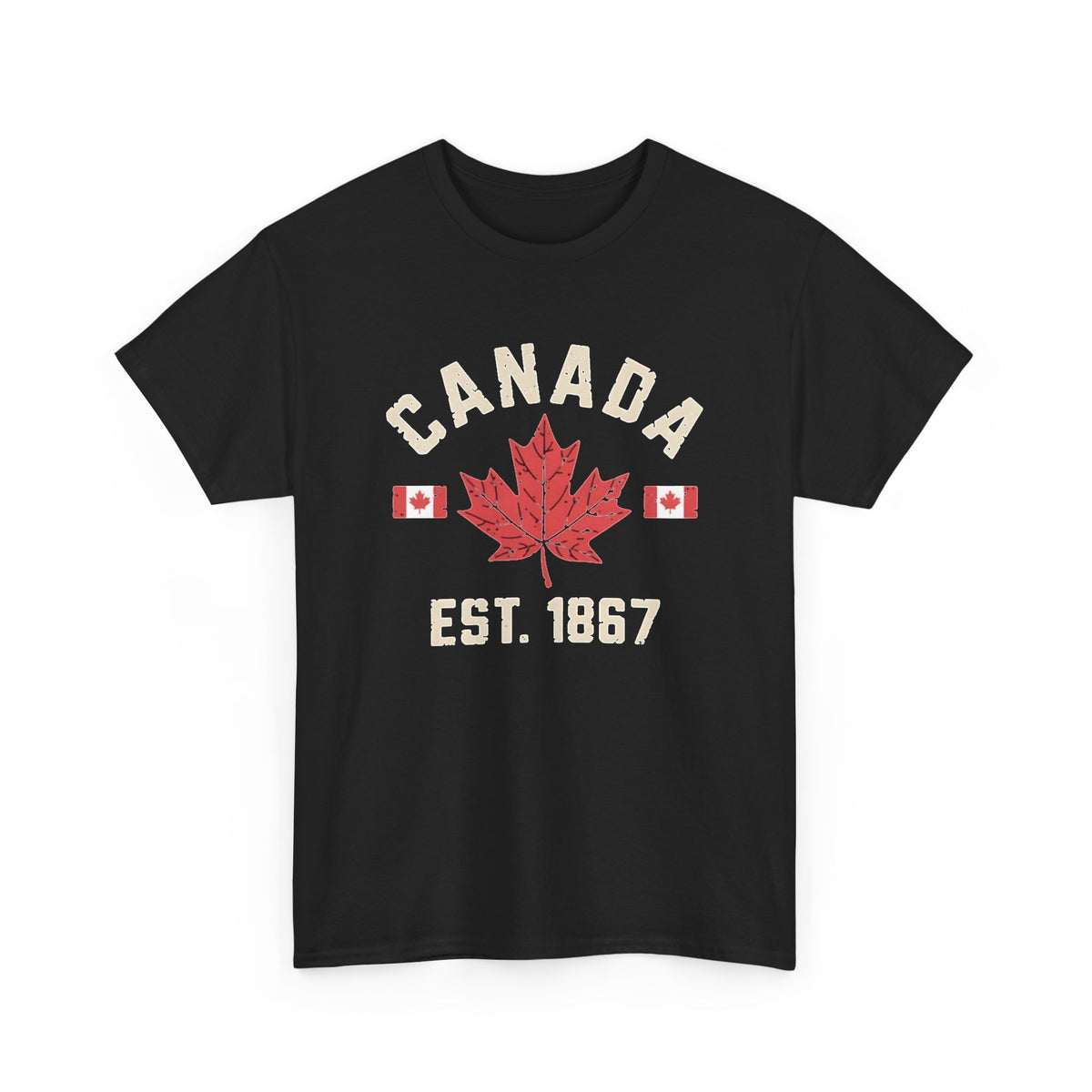 Canada Maple Leaf Est. 1867 T-Shirt Men's Graphic Tee