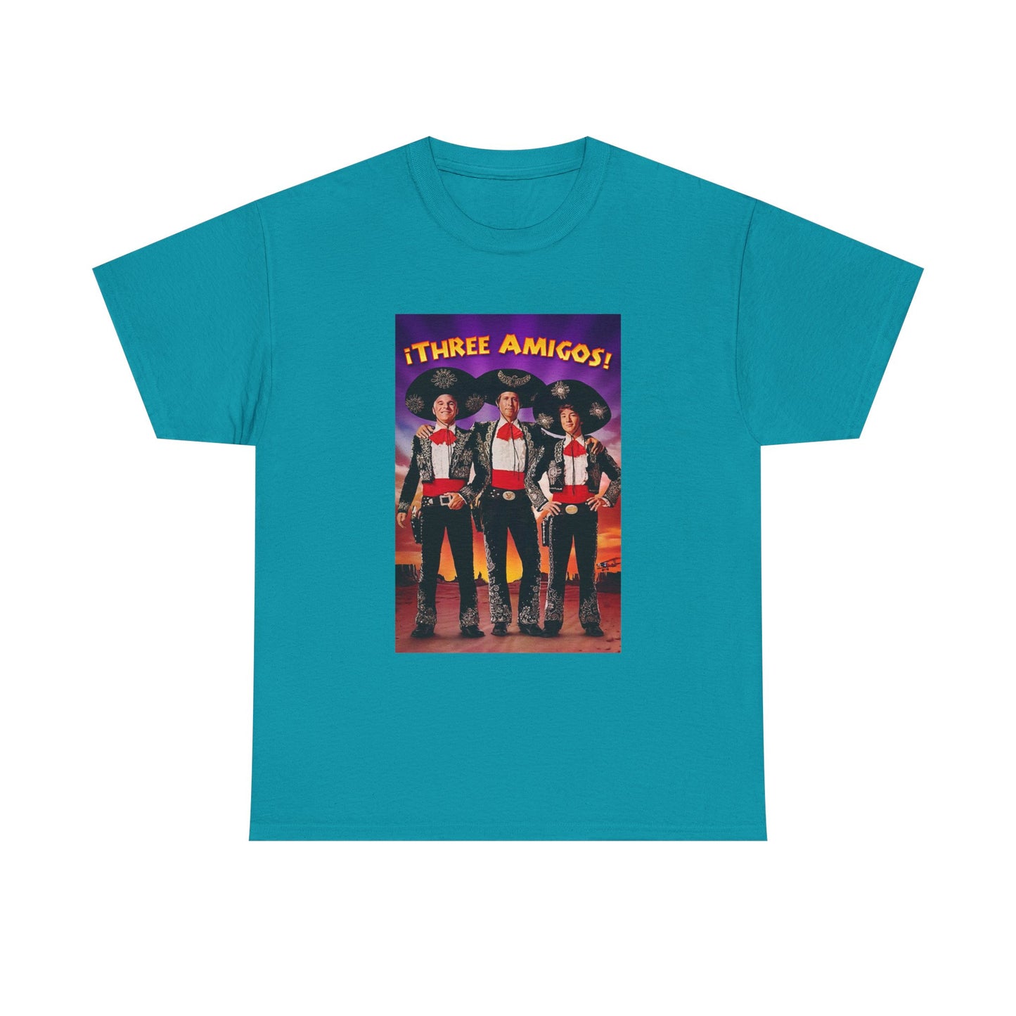 Three Amigos Tshirt Steve Martin Graphic Vintage Comedy Unisex Heavy Cotton Tee