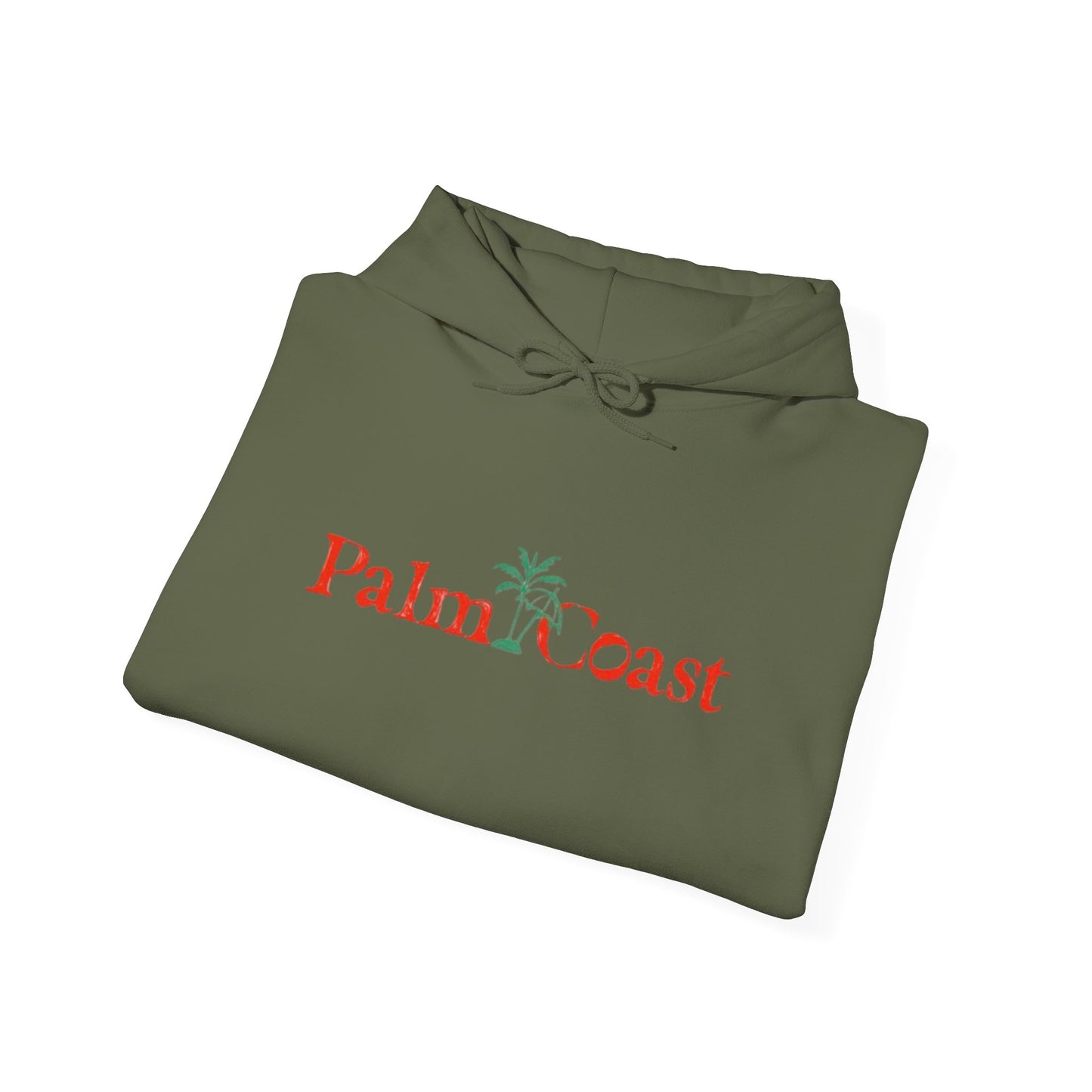 Palm Coast Graphic Hoodie Heavy Blend Sweatshirt NEW