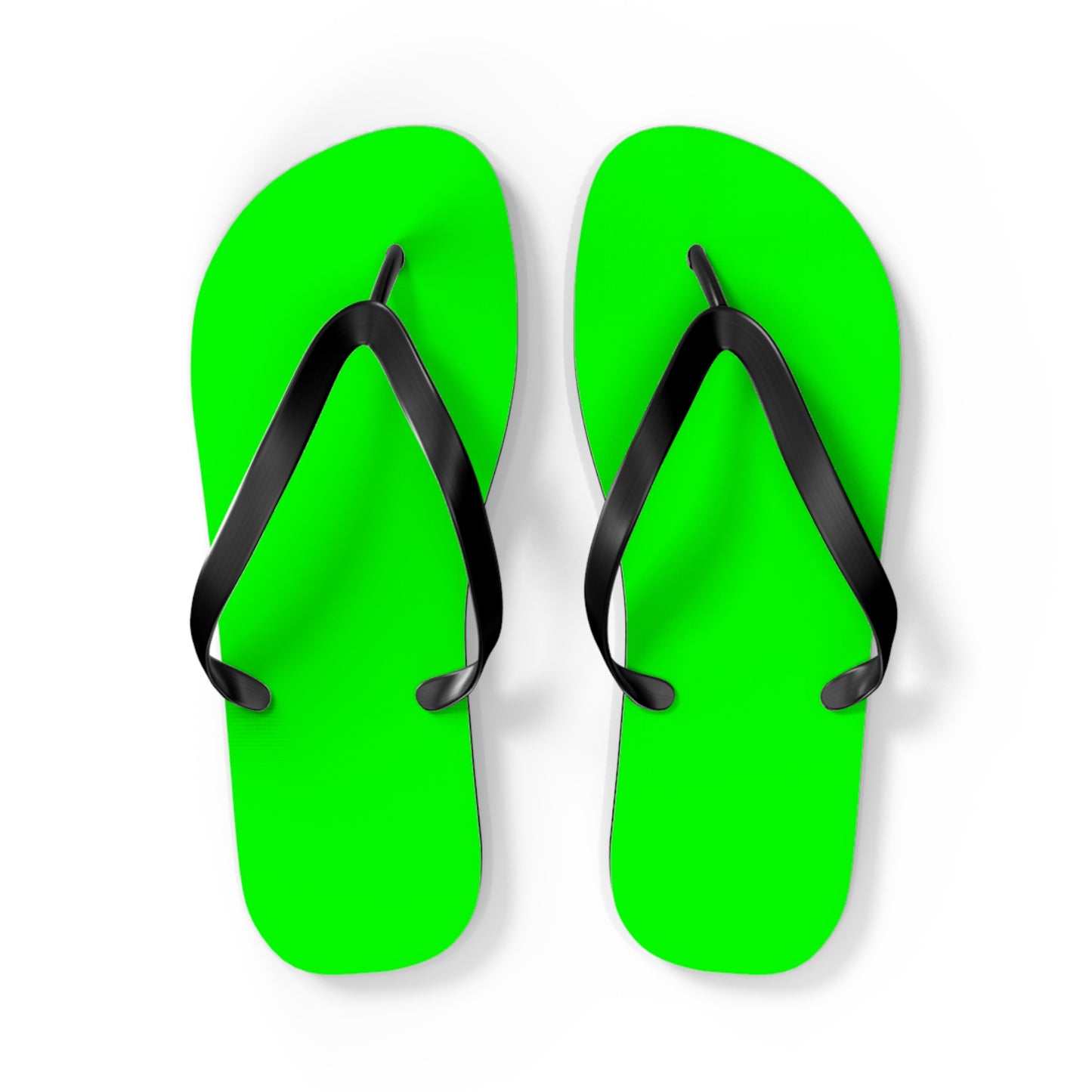 Neon Green Flip Flops, Sandals Slides, Summer Footwear, Brand New