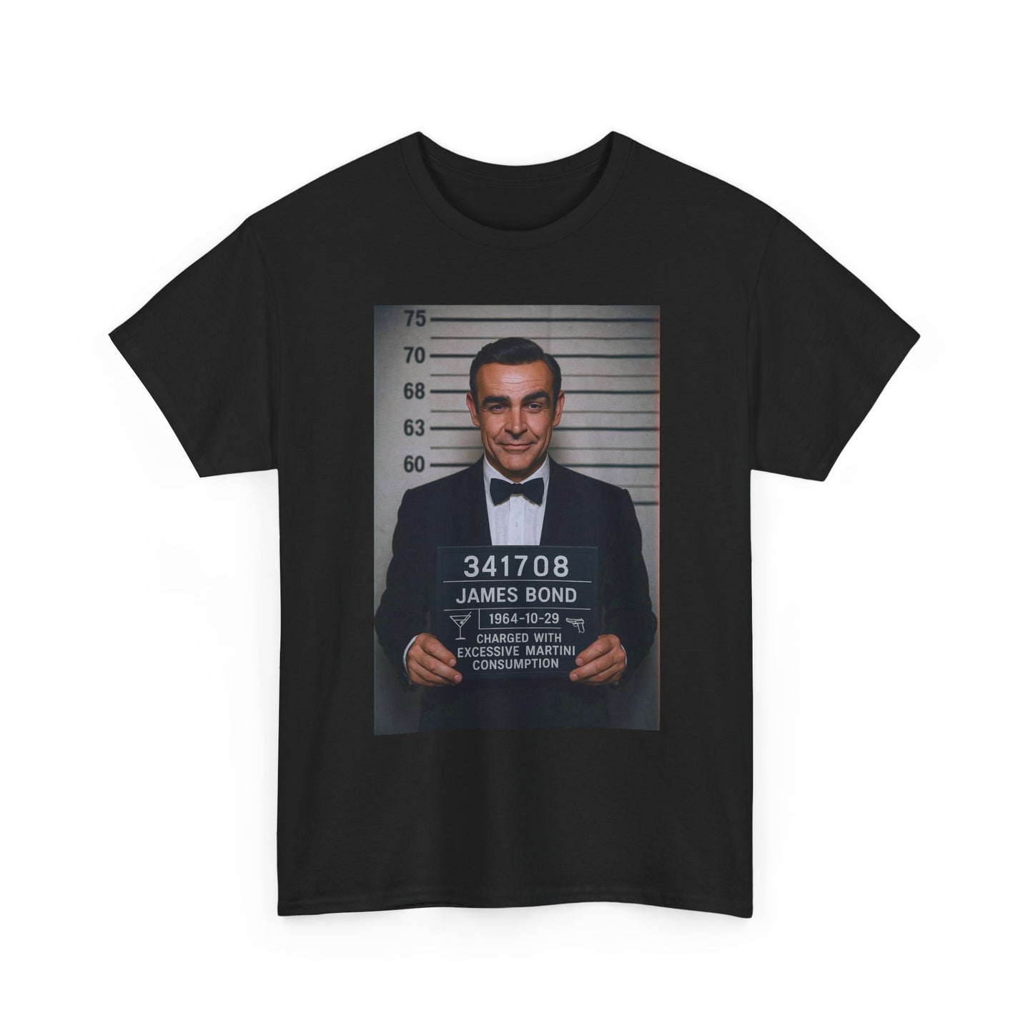 James Bond Funny T Shirt Graphic Unisex Heavy Cotton Tee NEW GIFT