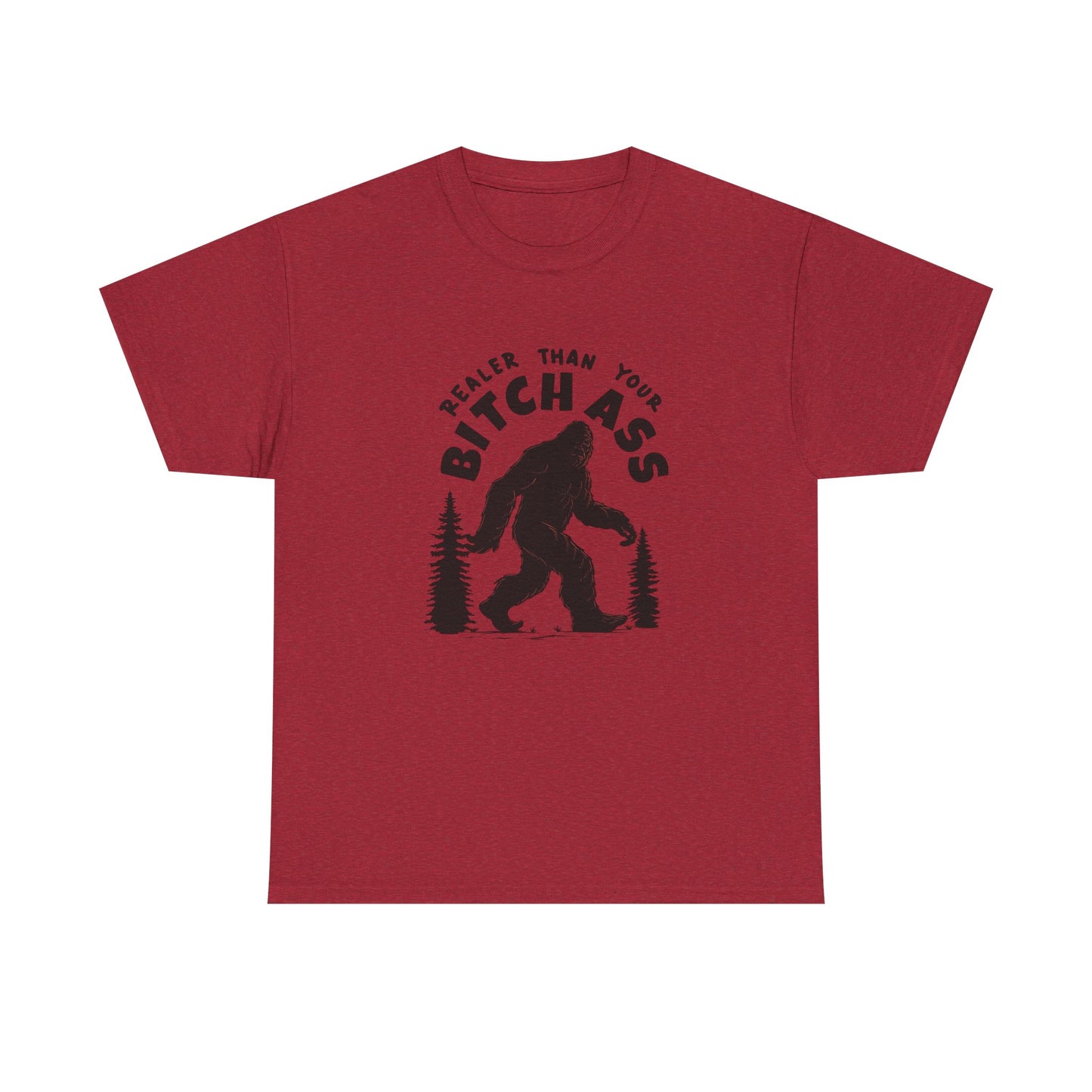 Funny Sasquatch Graphic T Shirt Unisex Heavy Cotton Tee