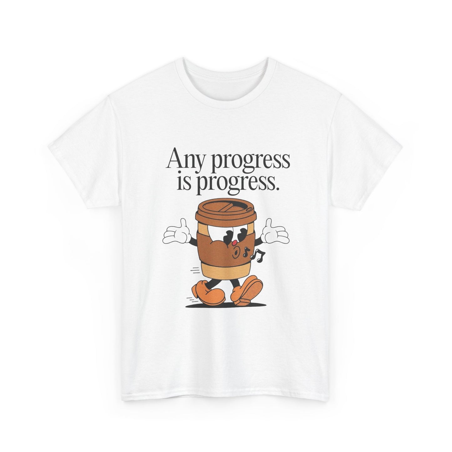 Any Progress Is Progress Graphic T Shirt NEW ADULT TEE VINTAGE
