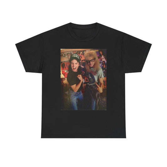 Wayne's World Vintage Graphic T Shirt Funny Unisex Heavy Cotton