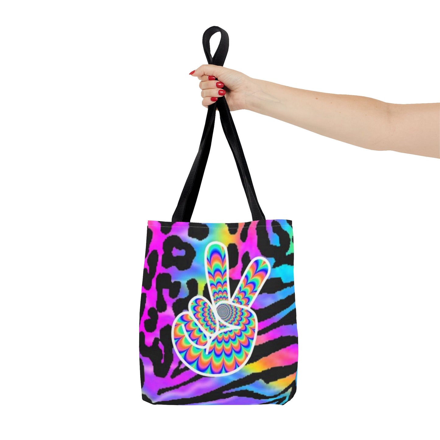 Peace Sign NEON All Over Print BRAND NEW Purse, Pocketbook,Travel Tote Bag