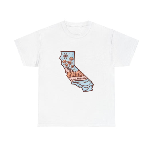 California State Graphic T Shirt NEW ADULT