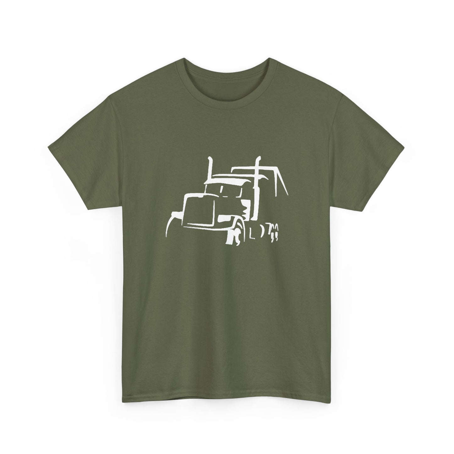 Semi Truck Trailer Hauling Graphic T Shirt NEW Adult Regular Sizing Tee