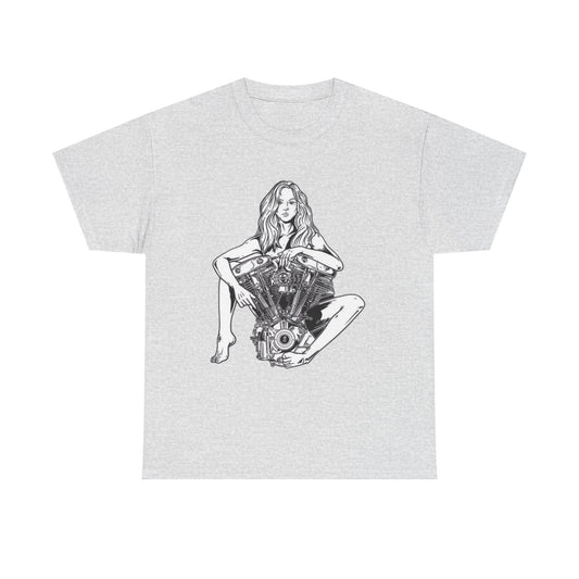 V Twin Motorcycle Model Graphic T Shirt NEW Unisex Heavy Cotton Tee