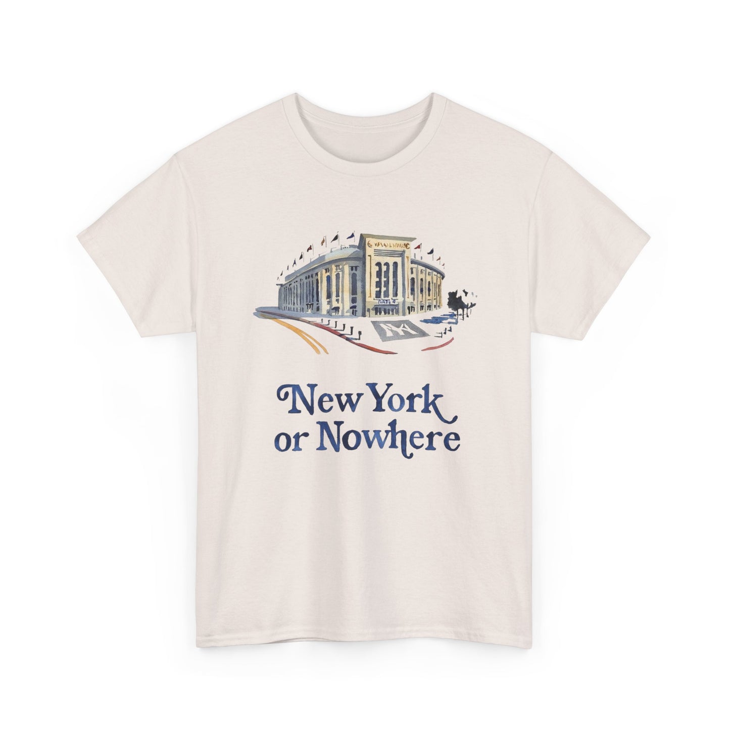 New York Or Nowhere Graphic T Shirt Unisex NEW Heavy Cotton Tee