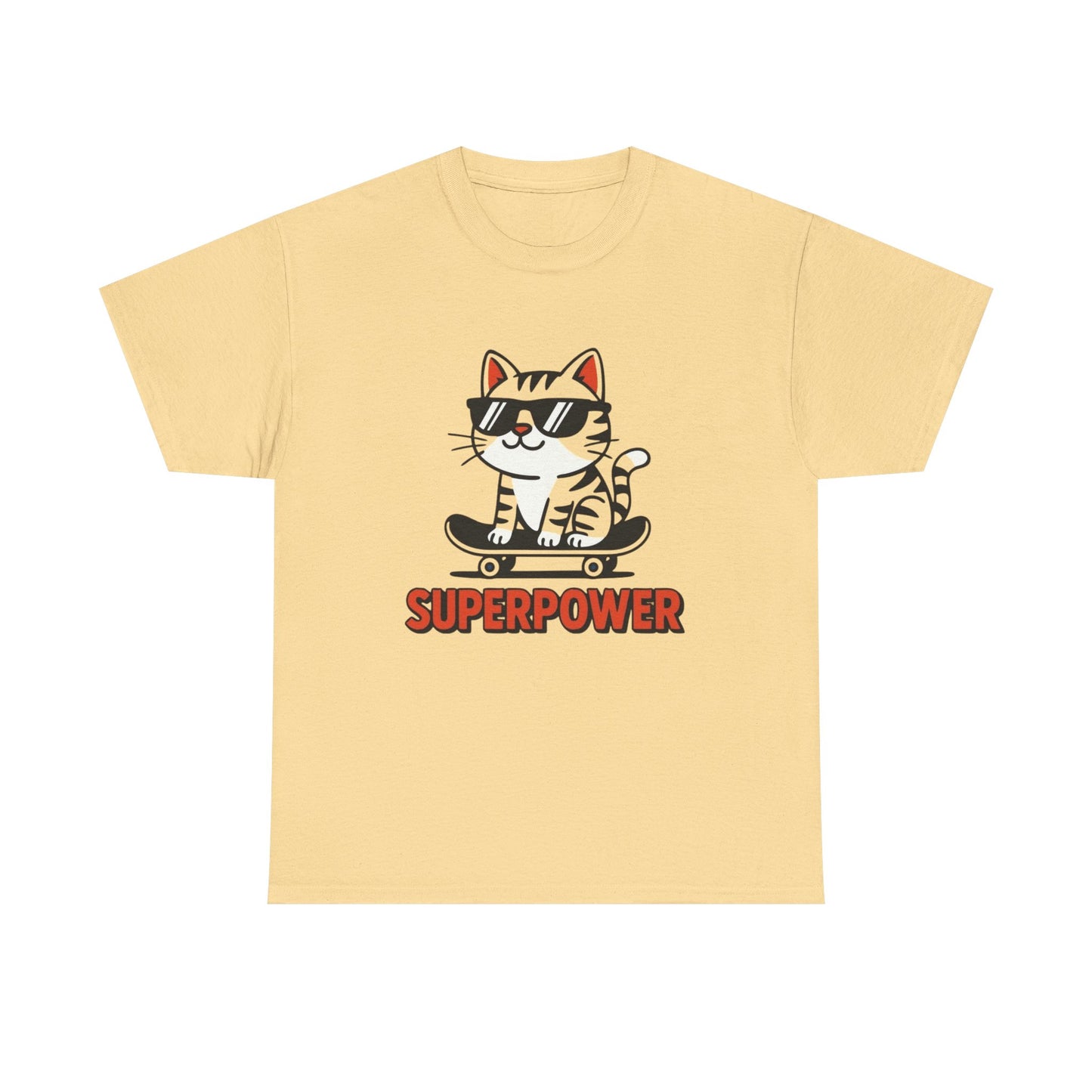 Sure power Funny Cat Graphic T Shirt ADULT NEW