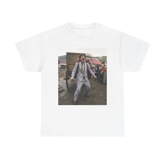 Borat Comes to America Tshirt Funny Movie Comedy Unisex Heavy Cotton Tee