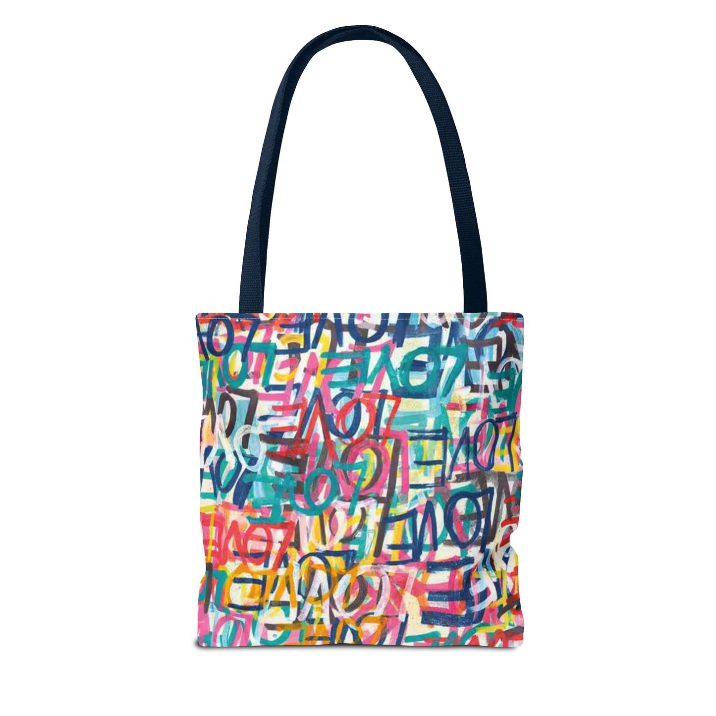 LOVE Multi Color BRAND NEW Modern Purse - Pocketbook - Travel Tote Bag (AOP)