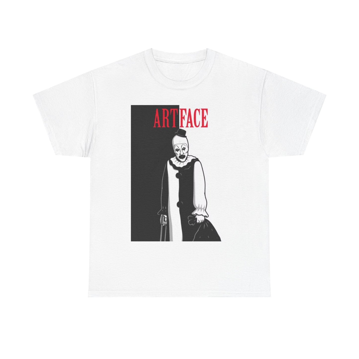 Terrifier Artface Shirt Horror Film Movie Poster Retro Unisex Heavy Cotton Tee