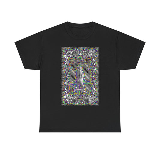 Trippy Graphic Mushrooms T Shirt Unisex Heavy Cotton Vintage Gift NEW