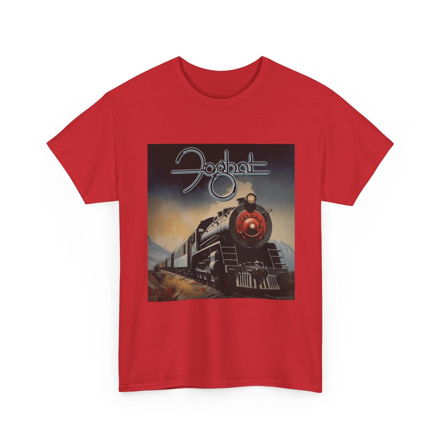FogHat Tshirt Vintage Rock Poster Retro 70s Woodstock Unisex Heavy Cotton Tee q