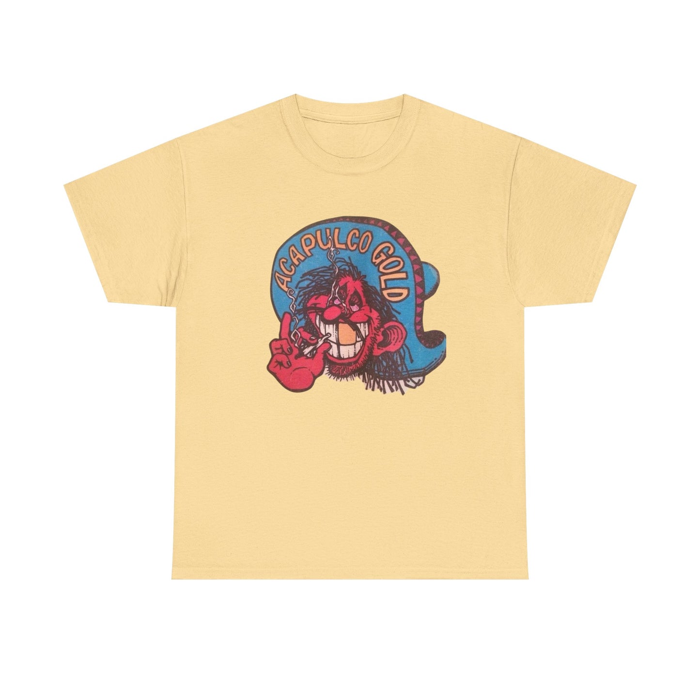 Acapulco Gold Vintage Cannabis Mexico Graphic T-Shirt Unisex Heavy Cotton Tee
