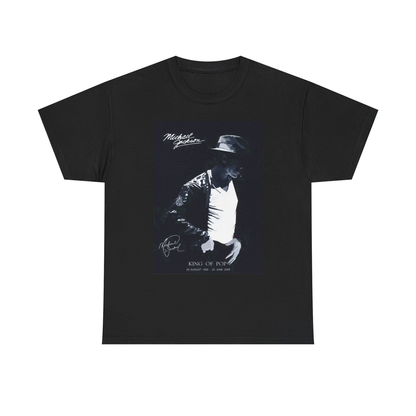 Michael Jackson Graphic T Shirt King Of Pop Merch  Unisex Heavy Cotton Tee