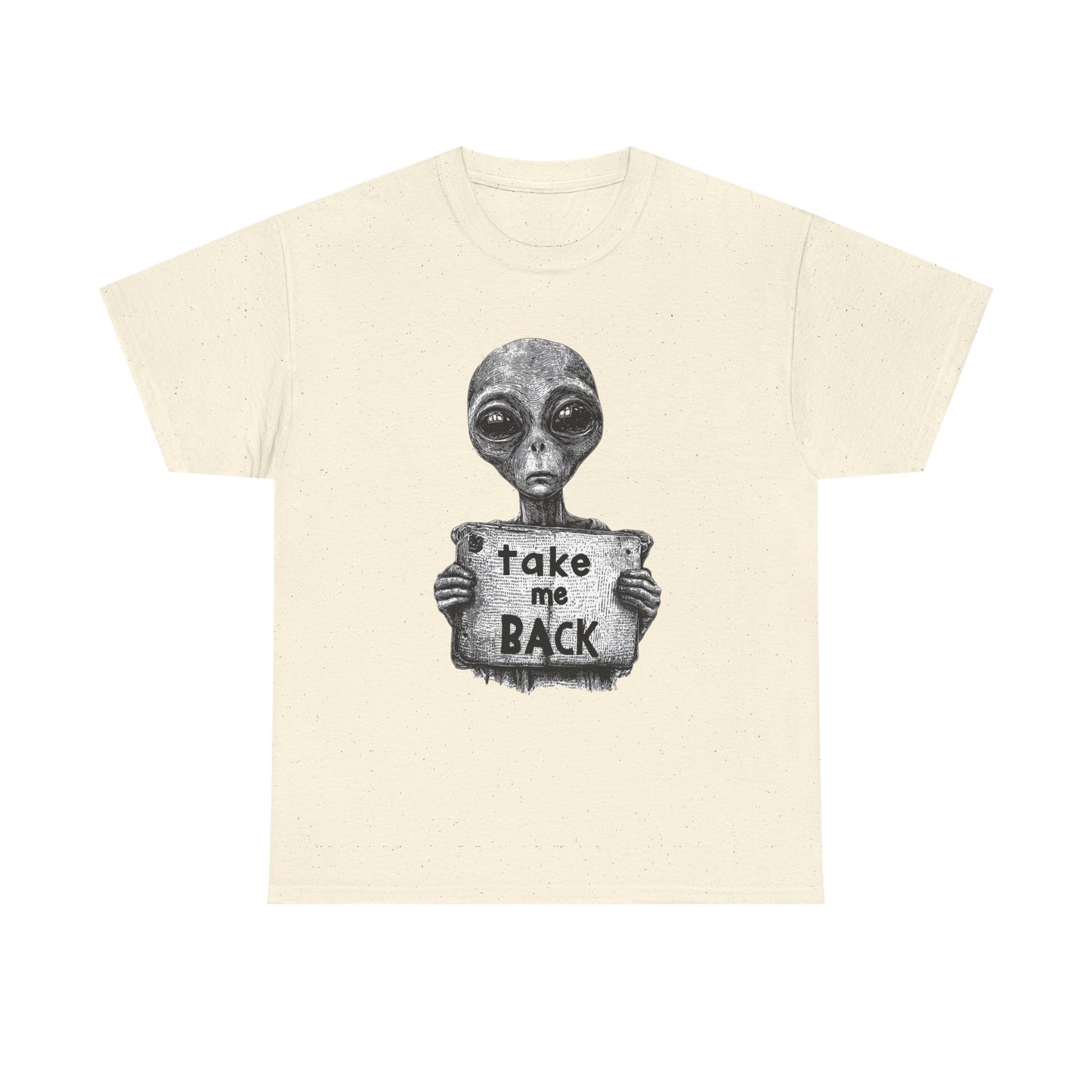Aliens Take Me Back To Space T Shirt Graphic Unisex Heavy Cotton Tee NEW GIFT