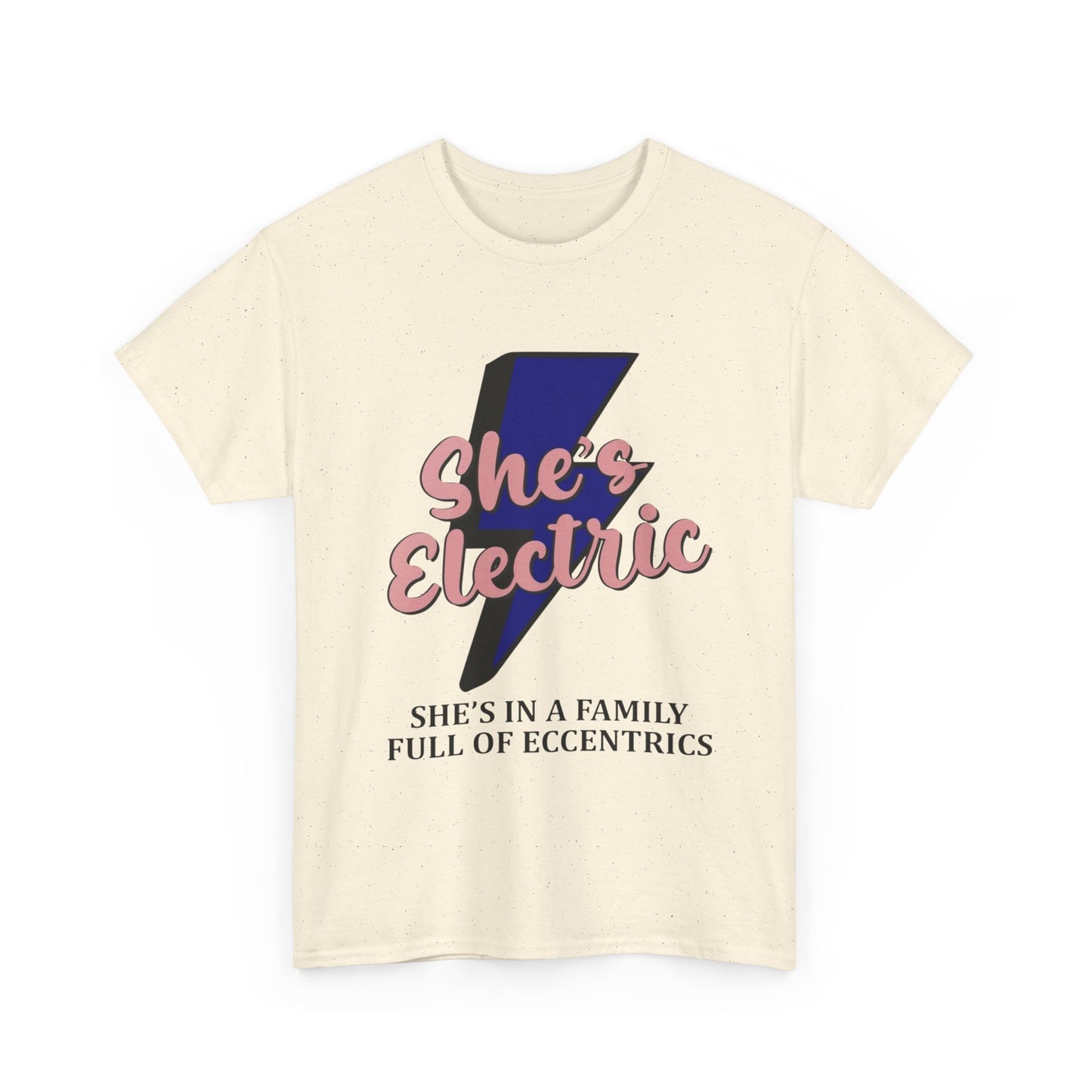 Shes Electric Retro Graphic T Shirt Unisex Heavy Cotton Tee