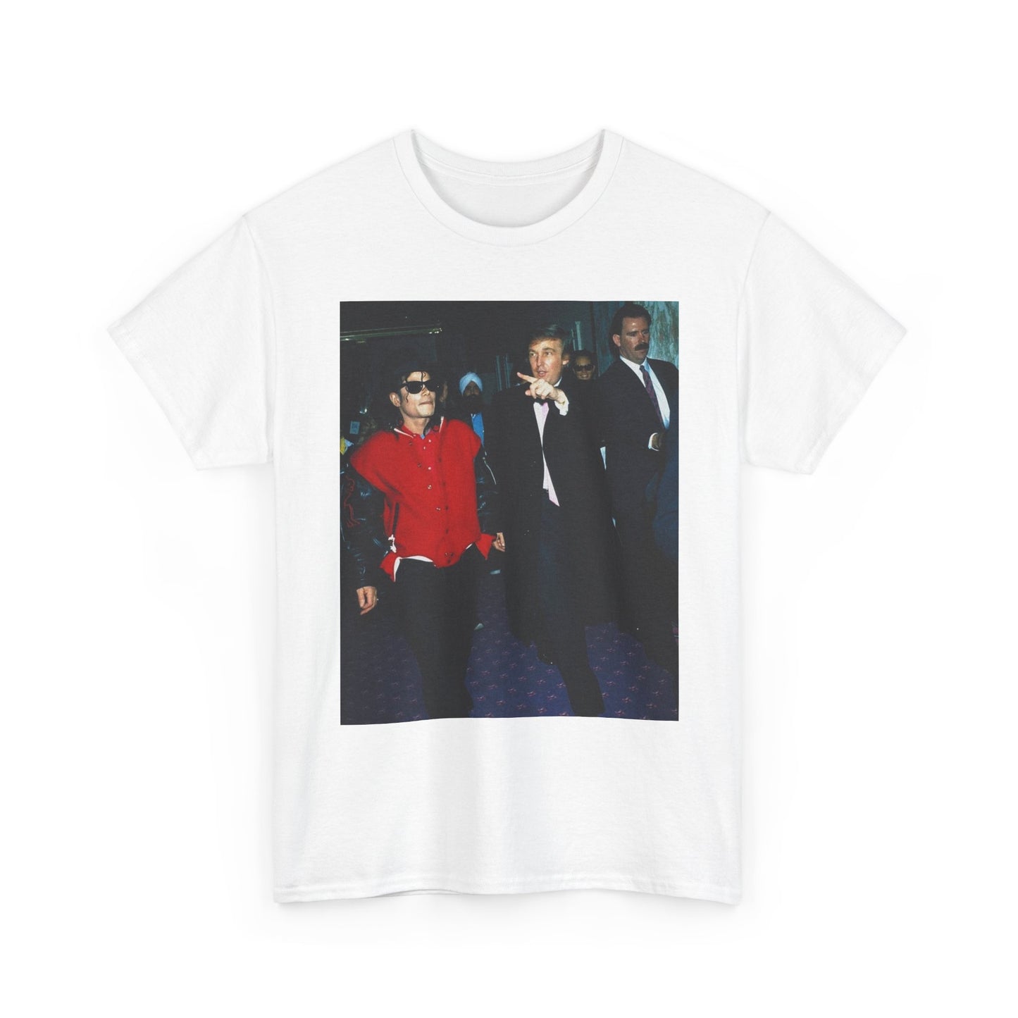 Trump Michael Jackson Graphic T Shirt Vintage Retro Unisex Heavy Cotton Tee