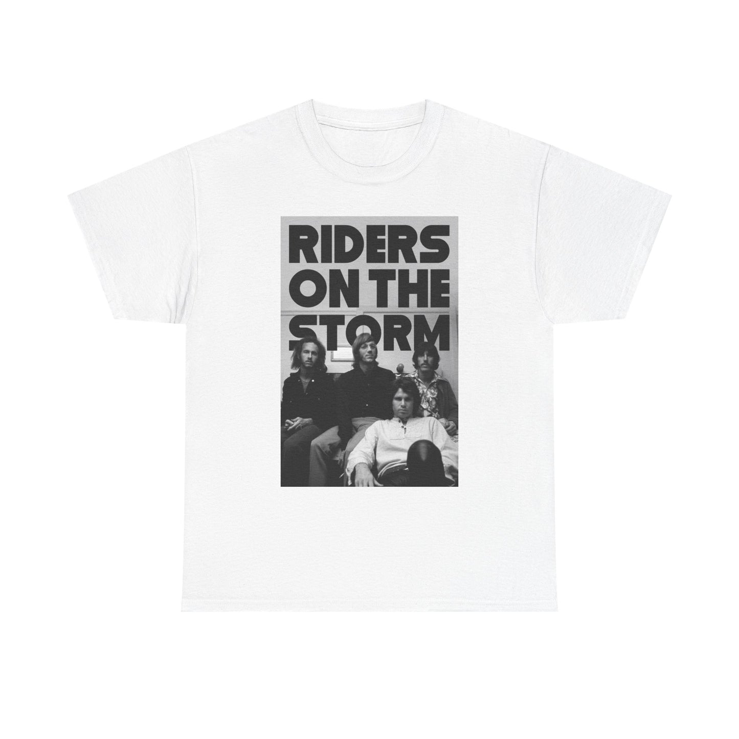 The Doors T Shirt Vintage Riders On The Storm Retro Graphic Unisex Heavy Cotton