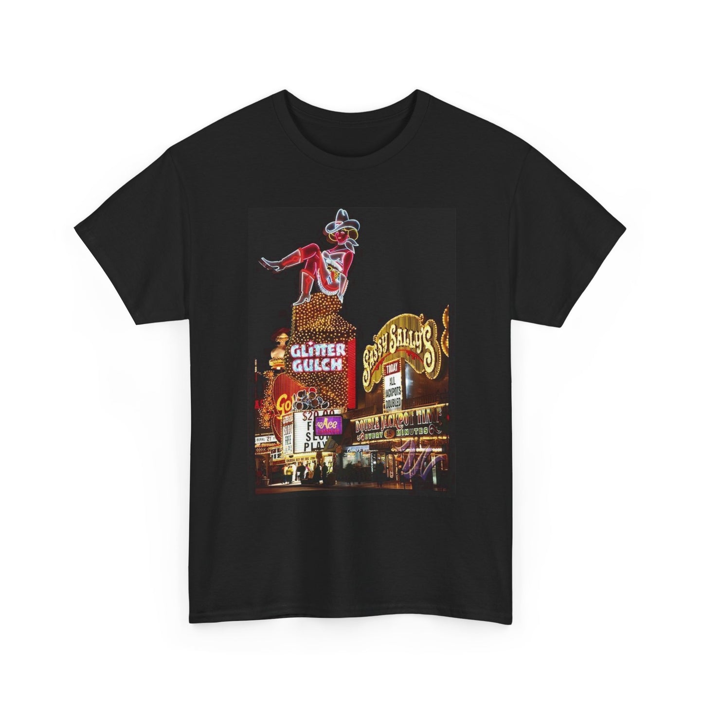 Sassy Sallys Vegas Vintage Graphic T Shirt S-5XL Unisex Heavy Cotton Tee