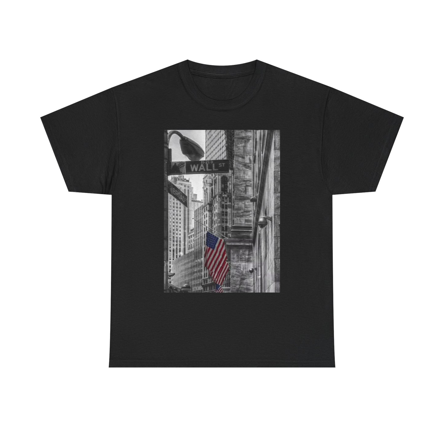 Wall Street NY T Shirt BRAND NEW Apparel Unisex Heavy Cotton Tee