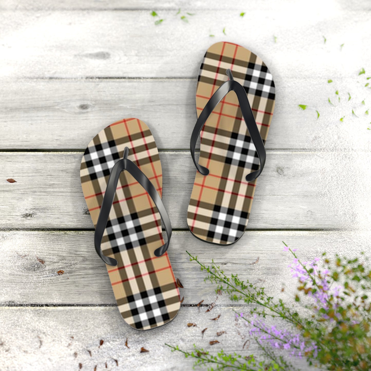 Monogram Print Sandals, Beach Shoes, Vacation Flip Flops, Pool Slides
