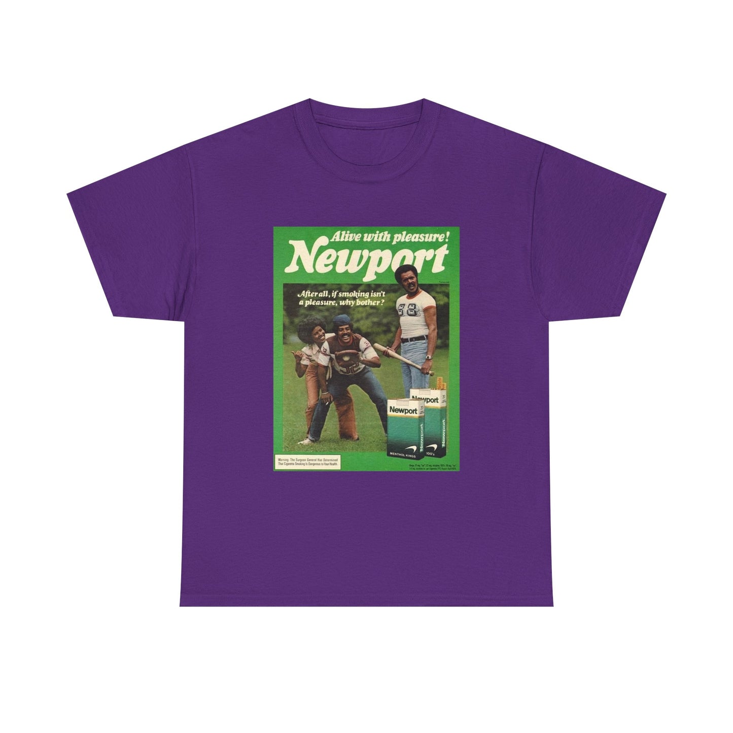 Newport T-shirt vintage cigarette menthol graphic Unisex Heavy Cotton Tee