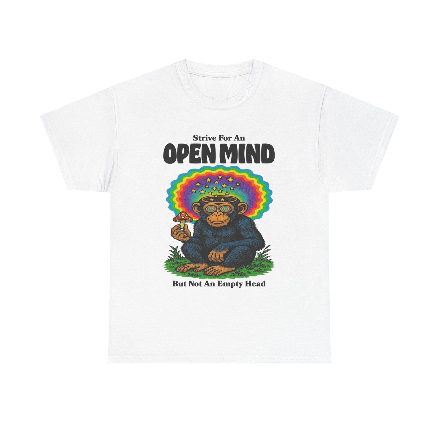Strive For An Open Mind Graphic T-Shirt Unisex Heavy Cotton Tee Gift