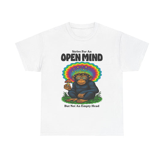 Strive For An Open Mind Graphic T-Shirt Unisex Heavy Cotton Tee Gift