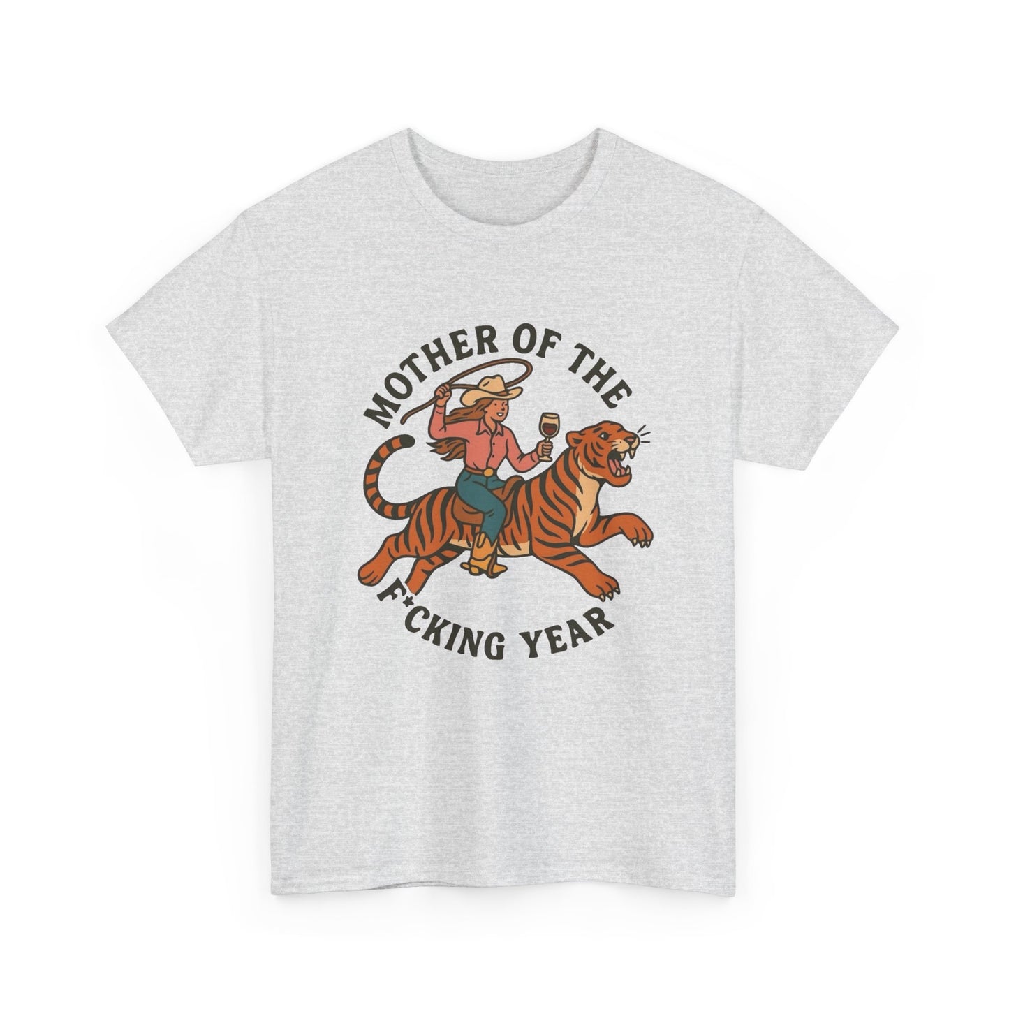 Mother Of The Year Graphic T Shirt NEW Vintage Unisex Heavy Cotton Tee