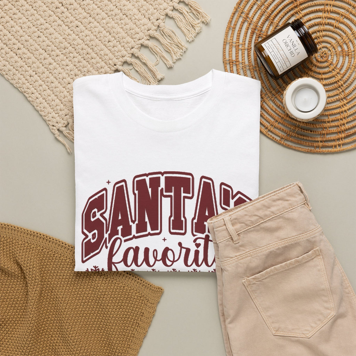 Santa's Favorite Nurse T-Shirt | Christmas Nurse Shirt