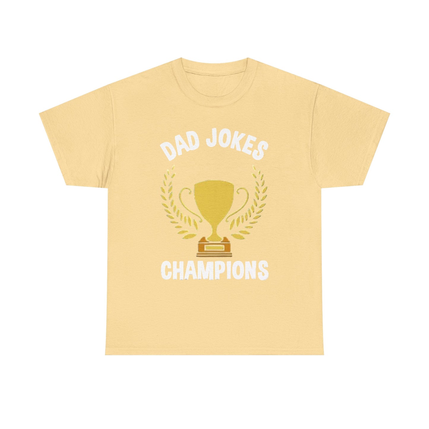 Dad Jokes Champion T SHIRT Retro Funny Jokes GIFT Unisex Heavy Cotton Tee