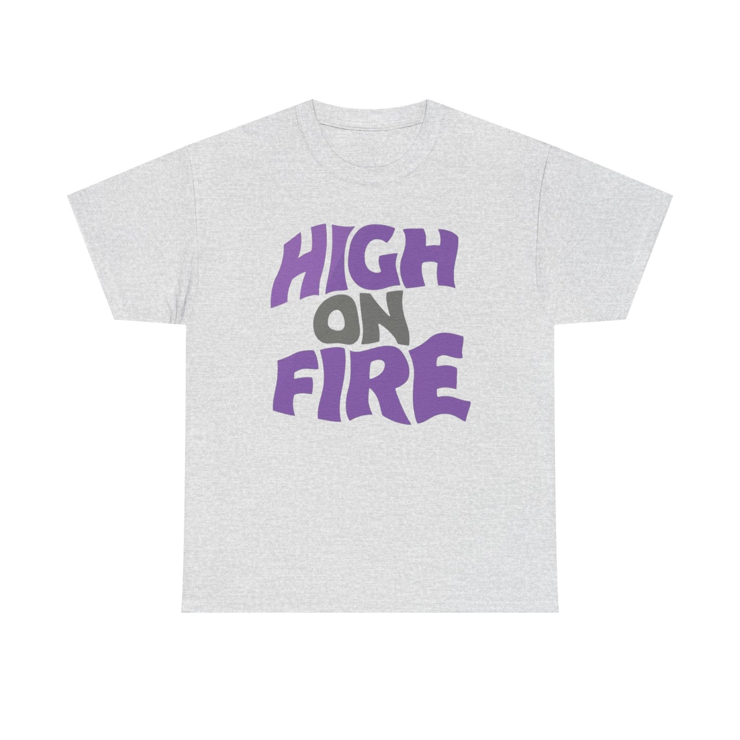 High On Fire Retro Graphic T Shirt Unisex Heavy Cotton Tee