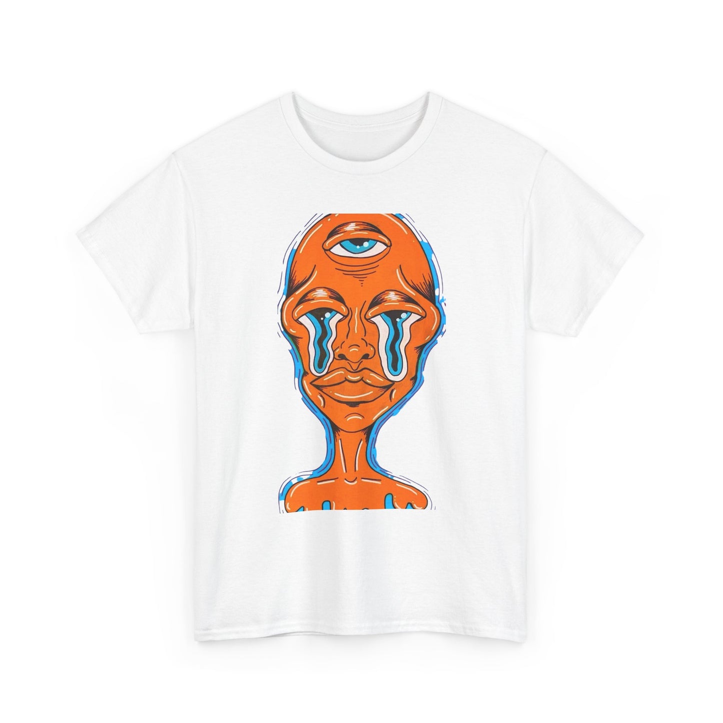 Alien Trippy Vibes Mushrooms Graphic T-Shirt Comfy Cotton Tee Brand NEW
