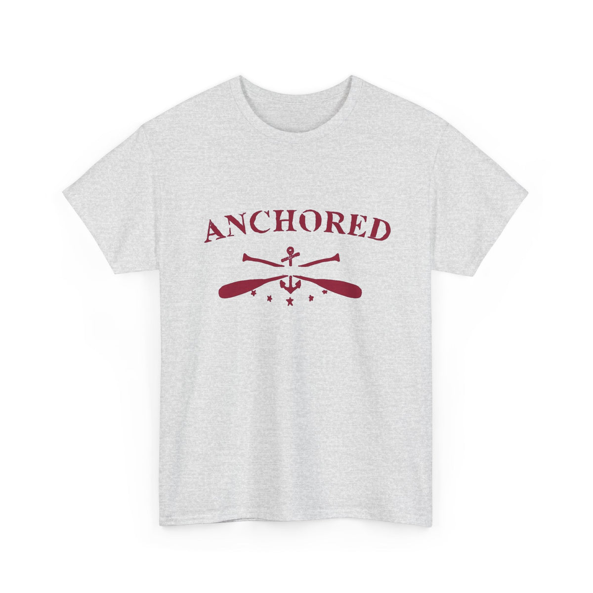 Anchored Graphic T Shirt Men's Retro Sailing Heavy Cotton Tee