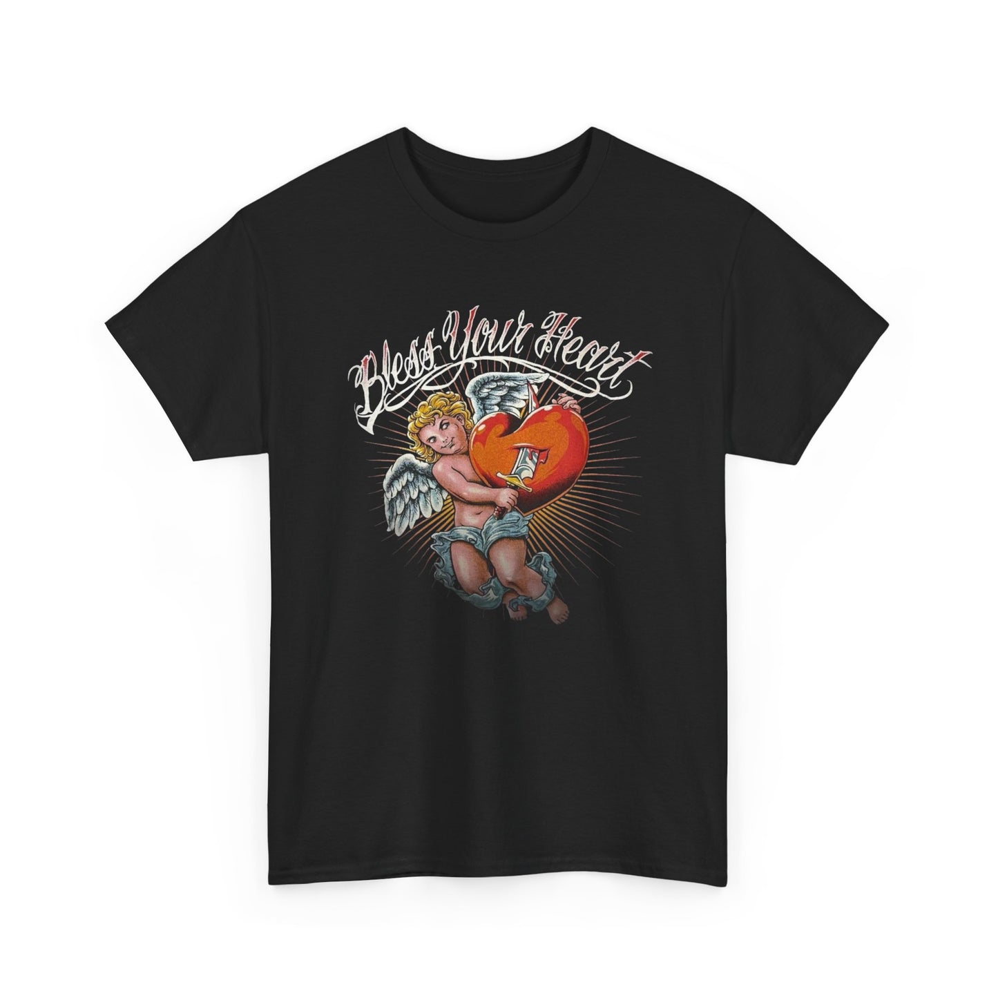 Bless Your Heart Graphic T Shirt Unisex Heavy Cotton Tee Gift