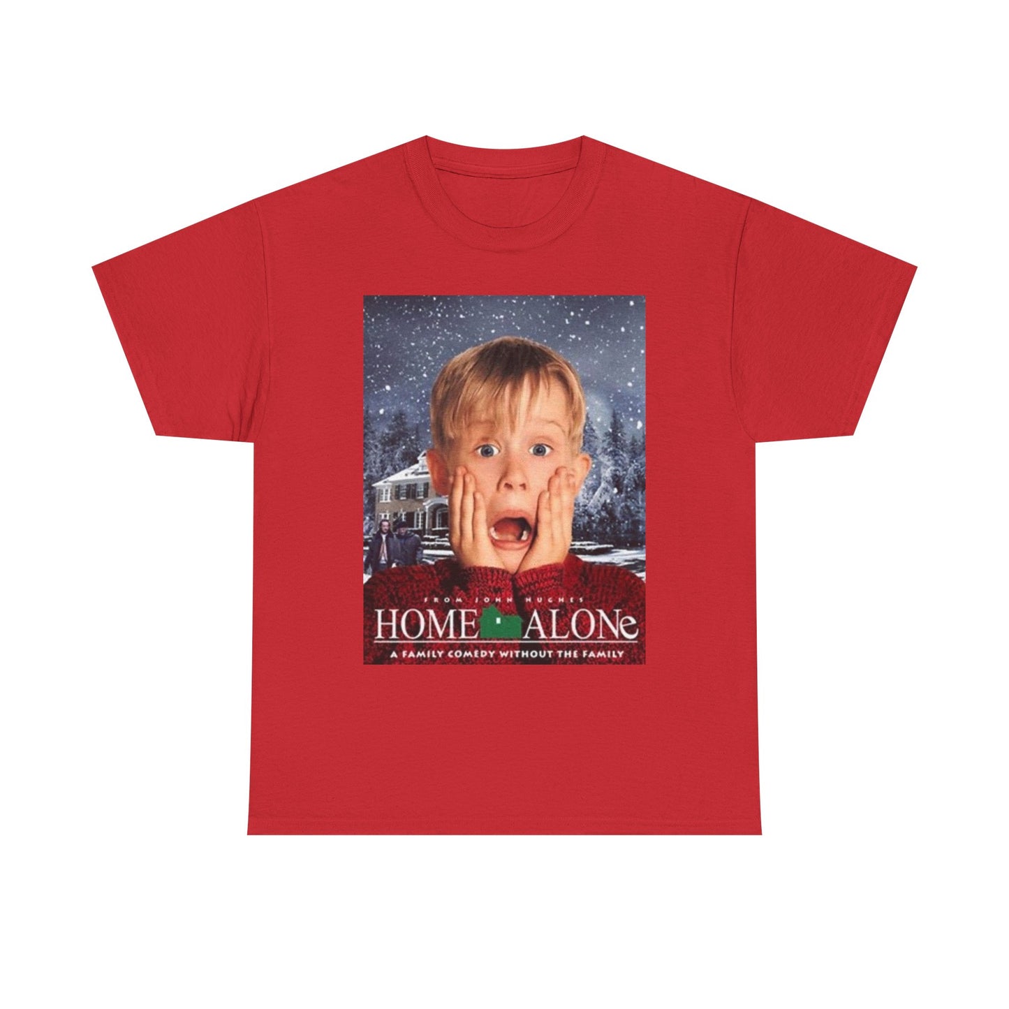 Home Alone T Shirt Vintage Movie Art Christmas Gift Unisex Heavy Cotton Tee