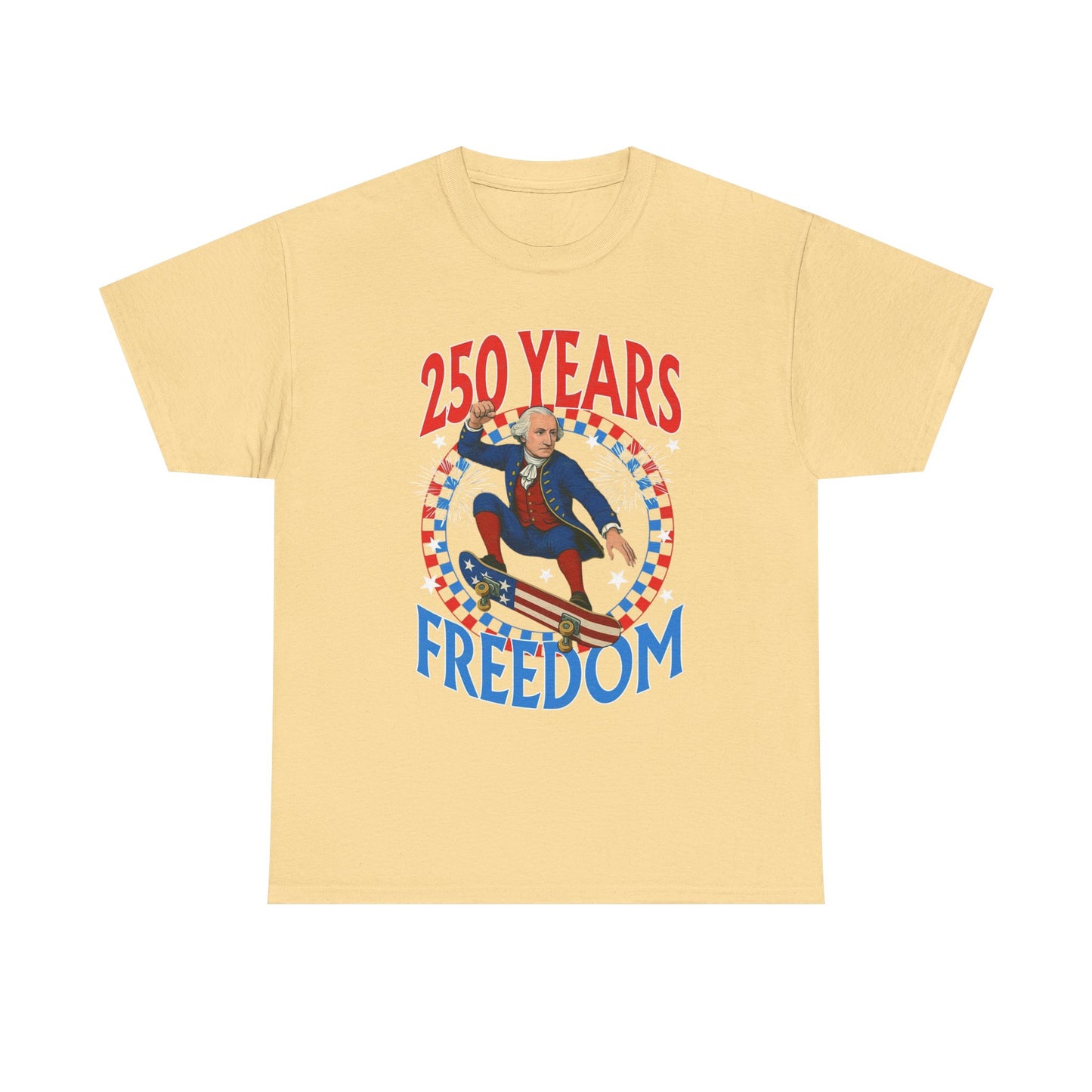 July 4th American Flag 250 Years Graphic T Shirt Unisex Cotton Tee NEW