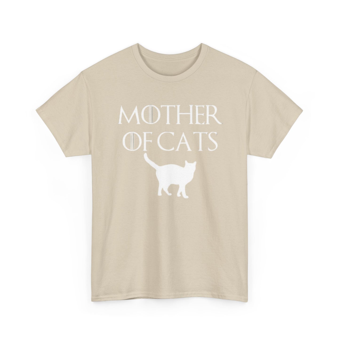 Mother Of Cats Funny Graphic T Shirt Cat Lover Kittens Unisex Heavy Cotton Tee